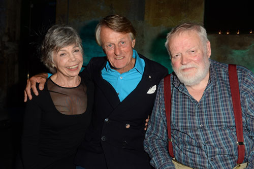 Scott Griffin proudly presents the 2015 Griffin Poetry Prize winners: Jane Munro (Canadian) and Michael Longley (International). (Photo by Tom Sandler)